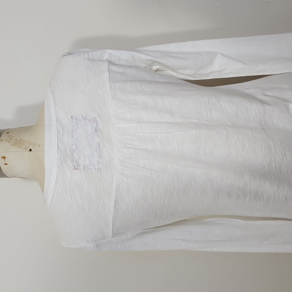 Anthropologie Little Yellow Button Ivory Long Sleeves Blouse Size XS - Picture 5 of 8